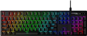 HP HYPERX ALLOY ORIGINS RGB MECHANICAL GAMING AQUA SWITCH US LAYOUT keyboard USB QWERTY US English Black
