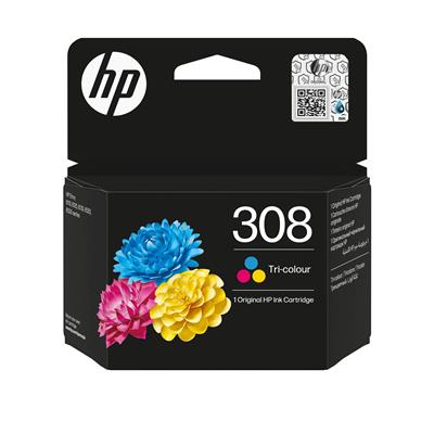 HP 308 Tri-color Original Ink Cartridge