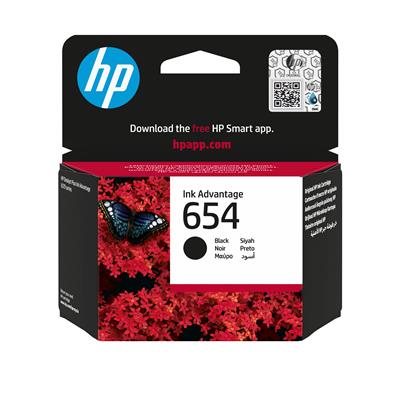 HP 654 Black Original Ink Advantage Cartridge