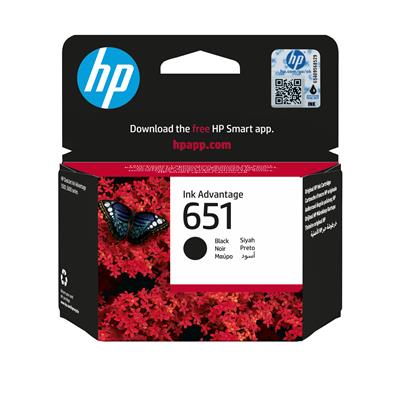 HP 651 Black Original Ink Advantage Cartridge ink
