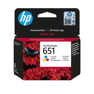 HP 651 Tri-color Original Ink Advantage Cartridge ink