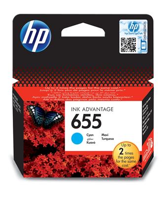 HP 655 ink cartridge 1 pc(s) Original Cyan