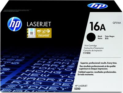 HP 16A Black Original LaserJet Toner Cartridge